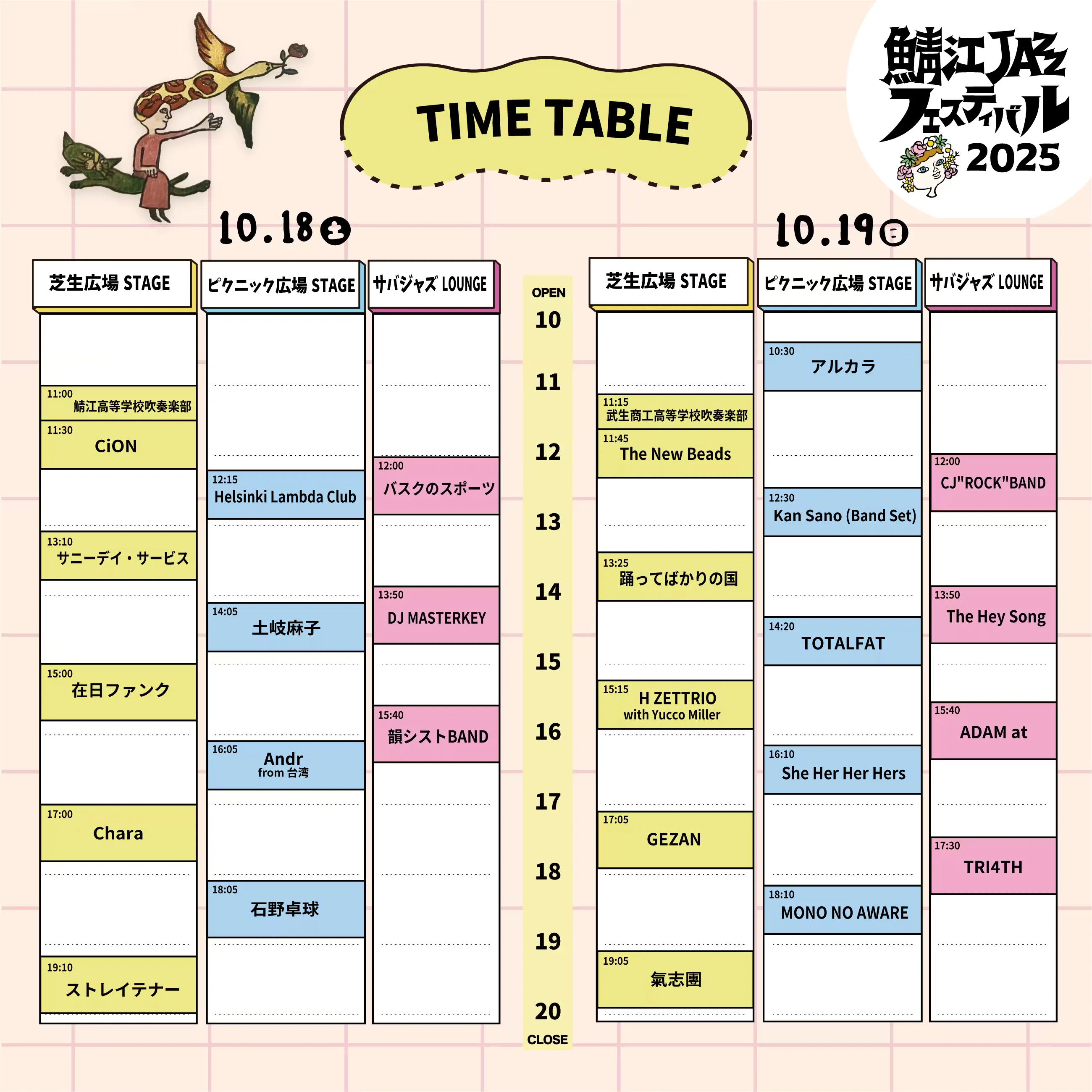 タイムテーブル